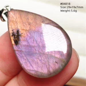 Labradorite Water Drop Pendant, Blue Light Necklace for Her & Him - Image 36