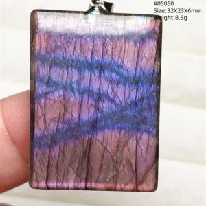 Rare Purple & Blue Labradorite Pendant, Women & Men - Image 27