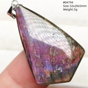 Purple Labradorite Pendant with Natural Flash - Image 14