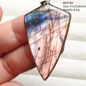 Purple Labradorite Pendant with Natural Flash - Image 7