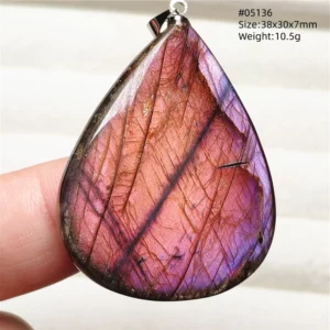 Purple Labradorite Pendant with Natural Flash - Image 30