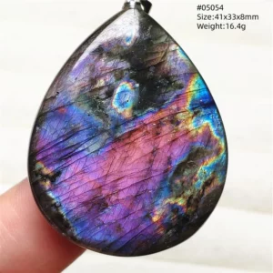 Rare Purple & Blue Labradorite Pendant, Women & Men - Image 8