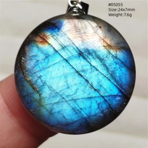 Rare Purple & Blue Labradorite Pendant, Women & Men - Image 7