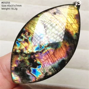Purple Labradorite Pendant, Rare Natural Stone Necklace - Image 46