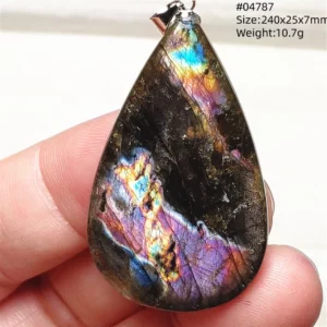 Purple Labradorite Pendant with Natural Flash - Image 13