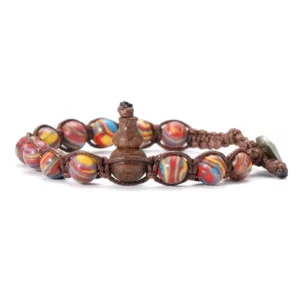 Natural Stone Tibetan Buddhist Ruyi Gourd Meditation Bracelet - Image 12