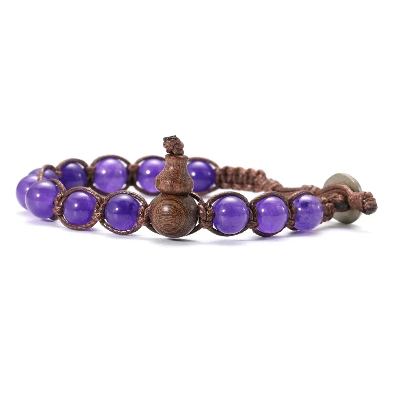 Natural Stone Tibetan Buddhist Ruyi Gourd Meditation Bracelet