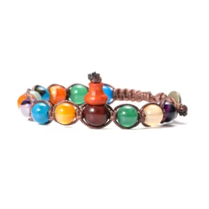 Natural Stone Hand-Woven Lucky Charm Bracelet - Image 11