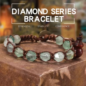 Natural Stone Handwoven Adjustable Lucky Bracelet - Image 1