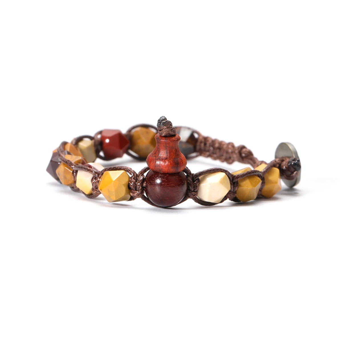Natural Stone Handwoven Adjustable Lucky Bracelet - Image 9