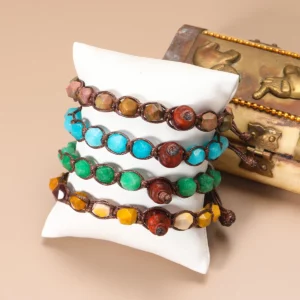 Natural Stone Handwoven Adjustable Lucky Bracelet - Image 5