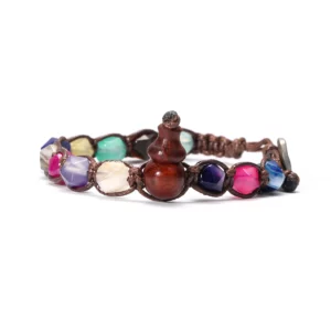 Natural Stone Handwoven Adjustable Lucky Bracelet - Image 24