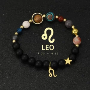 Celestial Crystal Zodiac Bracelet with Eight Planets - Image 2