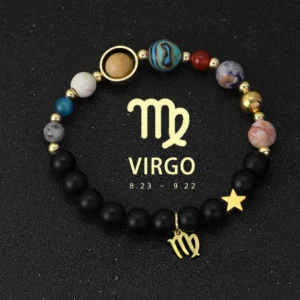 Celestial Crystal Zodiac Bracelet with Eight Planets - Image 7