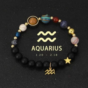 Celestial Crystal Zodiac Bracelet with Eight Planets - Image 14