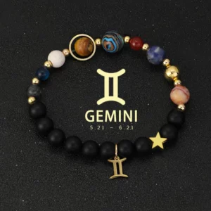 Celestial Crystal Zodiac Bracelet with Eight Planets - Image 13