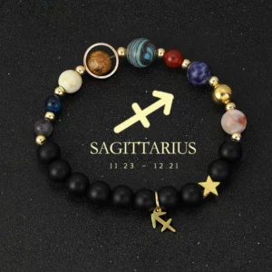 Celestial Crystal Zodiac Bracelet with Eight Planets - Image 9