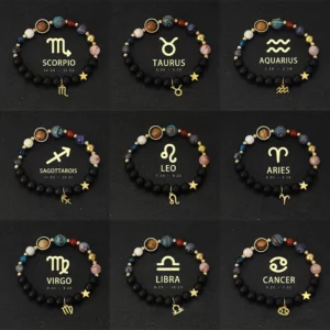 Celestial Crystal Zodiac Bracelet with Eight Planets - Image 4