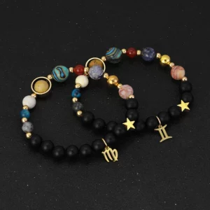 Celestial Crystal Zodiac Bracelet with Eight Planets - Image 6