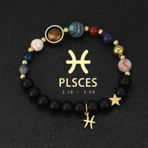 Celestial Crystal Zodiac Bracelet with Eight Planets - Image 8