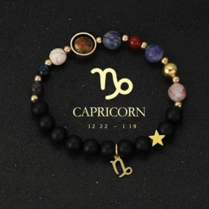 Celestial Crystal Zodiac Bracelet with Eight Planets - Image 12