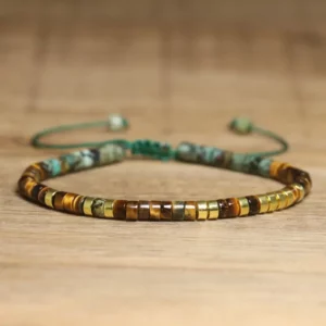 Natural Stone Adjustable Beaded Bracelet for Women - Image 2