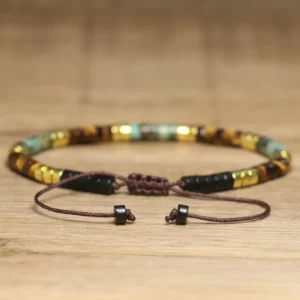 Natural Stone Adjustable Beaded Bracelet for Women - Image 4