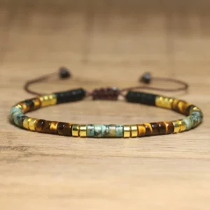 Natural Stone Adjustable Beaded Bracelet for Women - Image 1