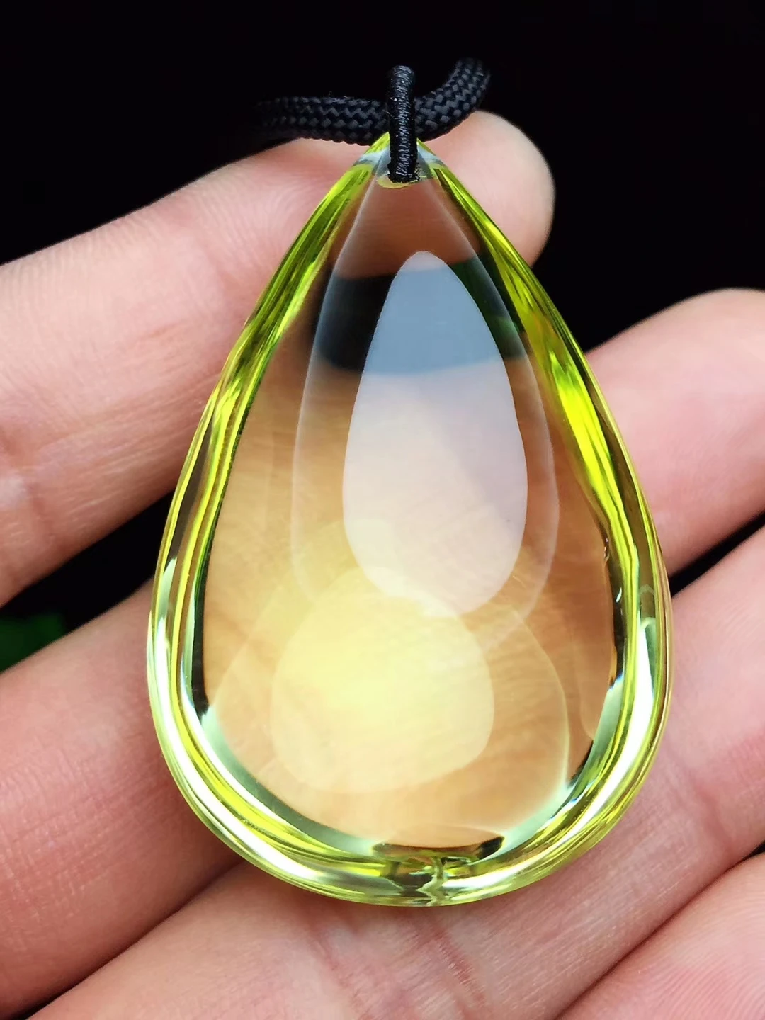 Natural Yellow Citrine Crystal Pendant Necklace, Genuine AAAAA - Image 5