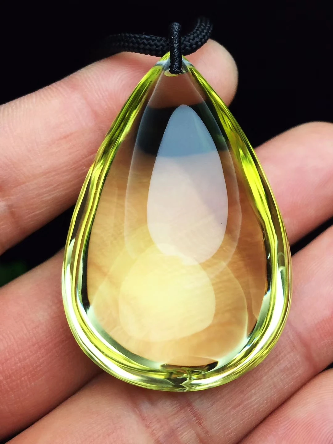 Natural Yellow Citrine Crystal Pendant Necklace, Genuine AAAAA - Image 6