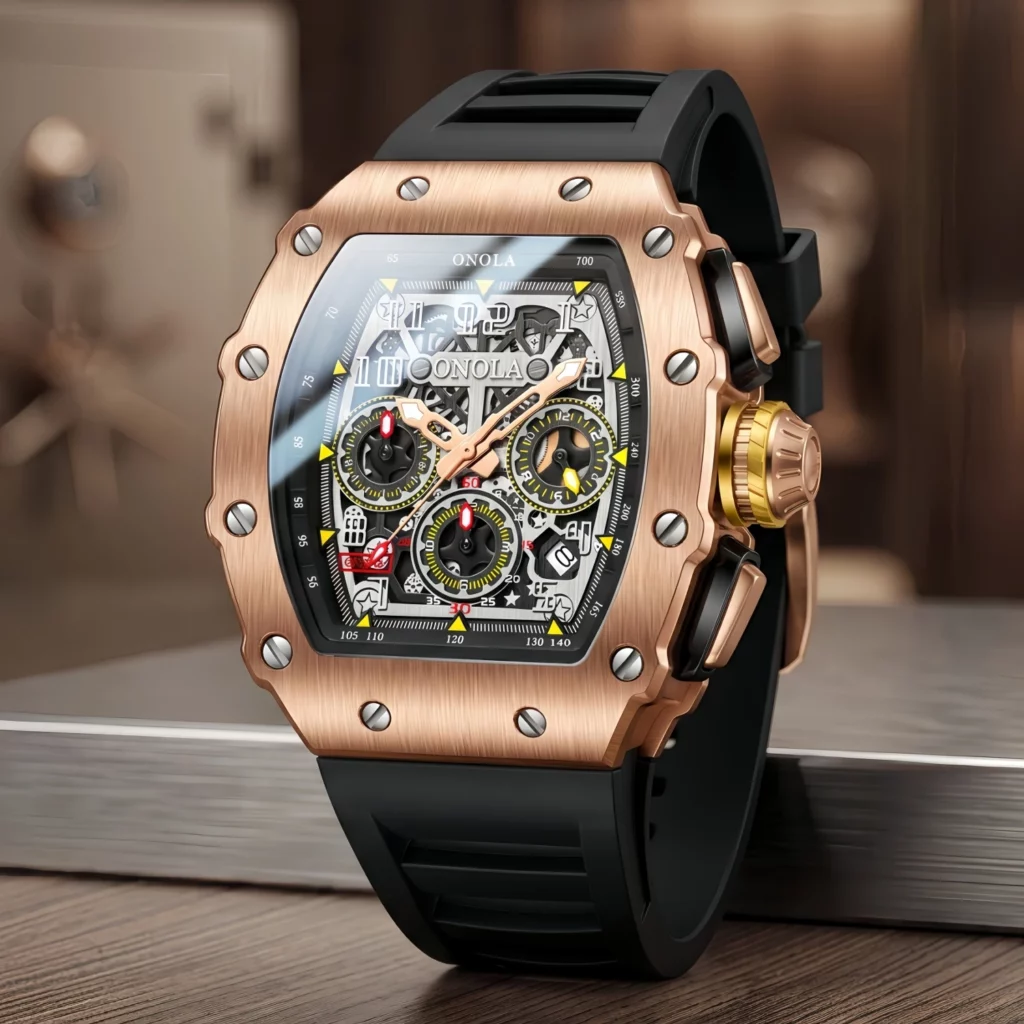 ONOLA Men's Luxury Multifunction Sports Quartz Watch