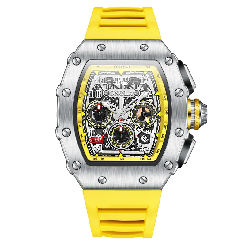 ONOLA Men's Luxury Multifunction Sports Quartz Watch