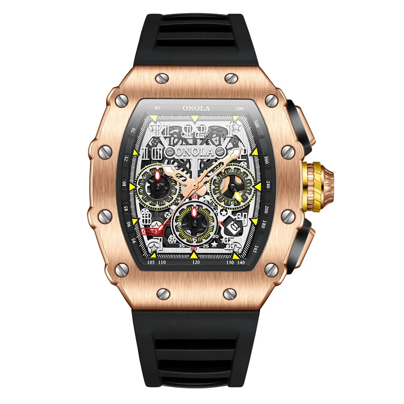 ONOLA Men's Luxury Multifunction Sports Quartz Watch