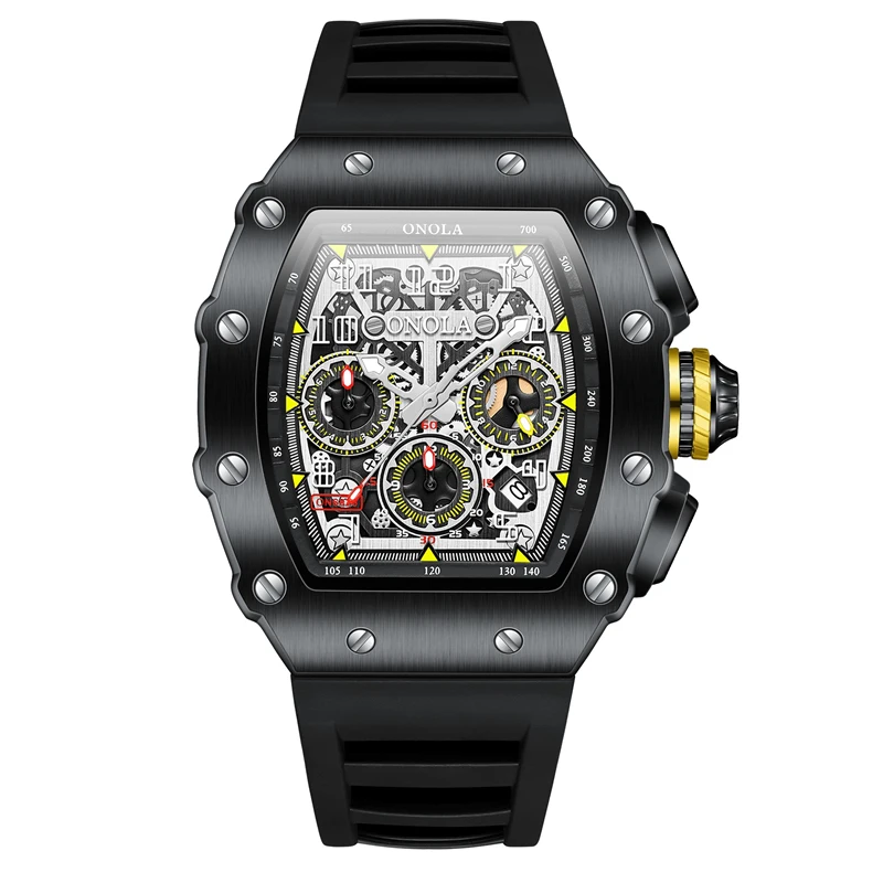 ONOLA Men's Luxury Multifunction Sports Quartz Watch