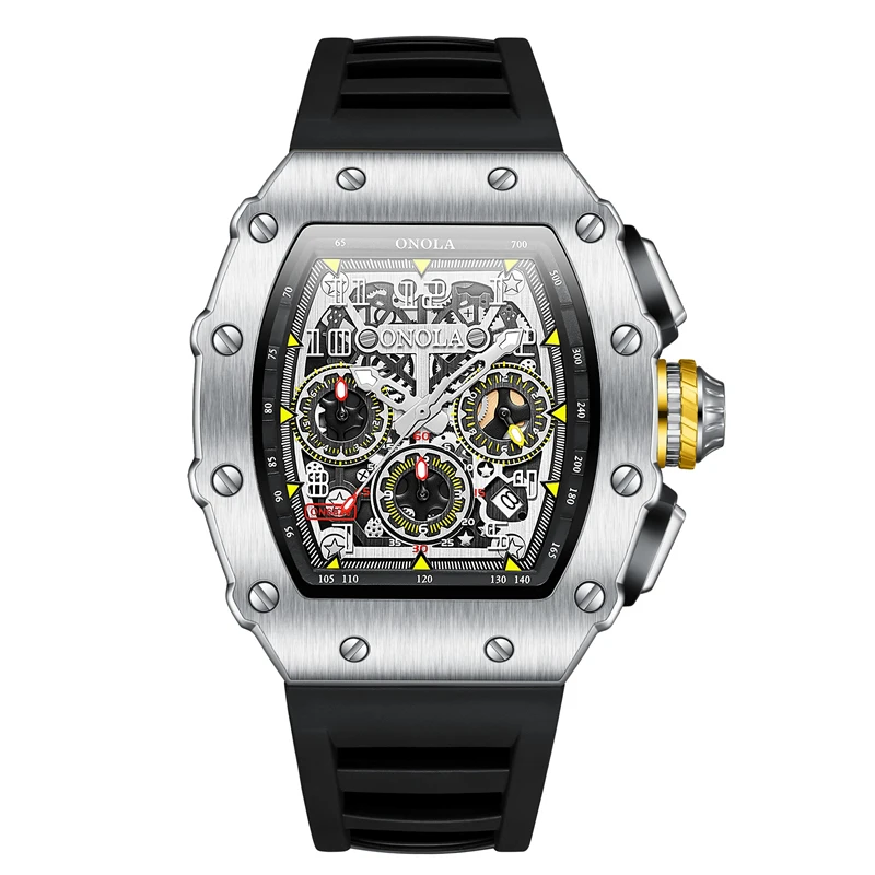 ONOLA Men's Luxury Multifunction Sports Quartz Watch