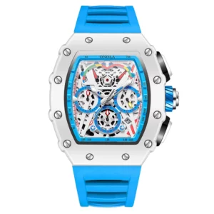 ONOLA Men's Hollow Dial Luminous Calendar Sport Quartz Watch - Image 7