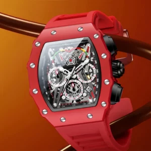 ONOLA Men's Sport Quartz Watch, Silicone Strap - Image 3