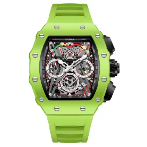 ONOLA Men's Sport Quartz Watch, Silicone Strap - Image 9