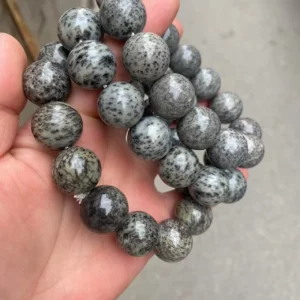 Rare Natural Hotan Jade Bead Bracelet, Certified - Image 4