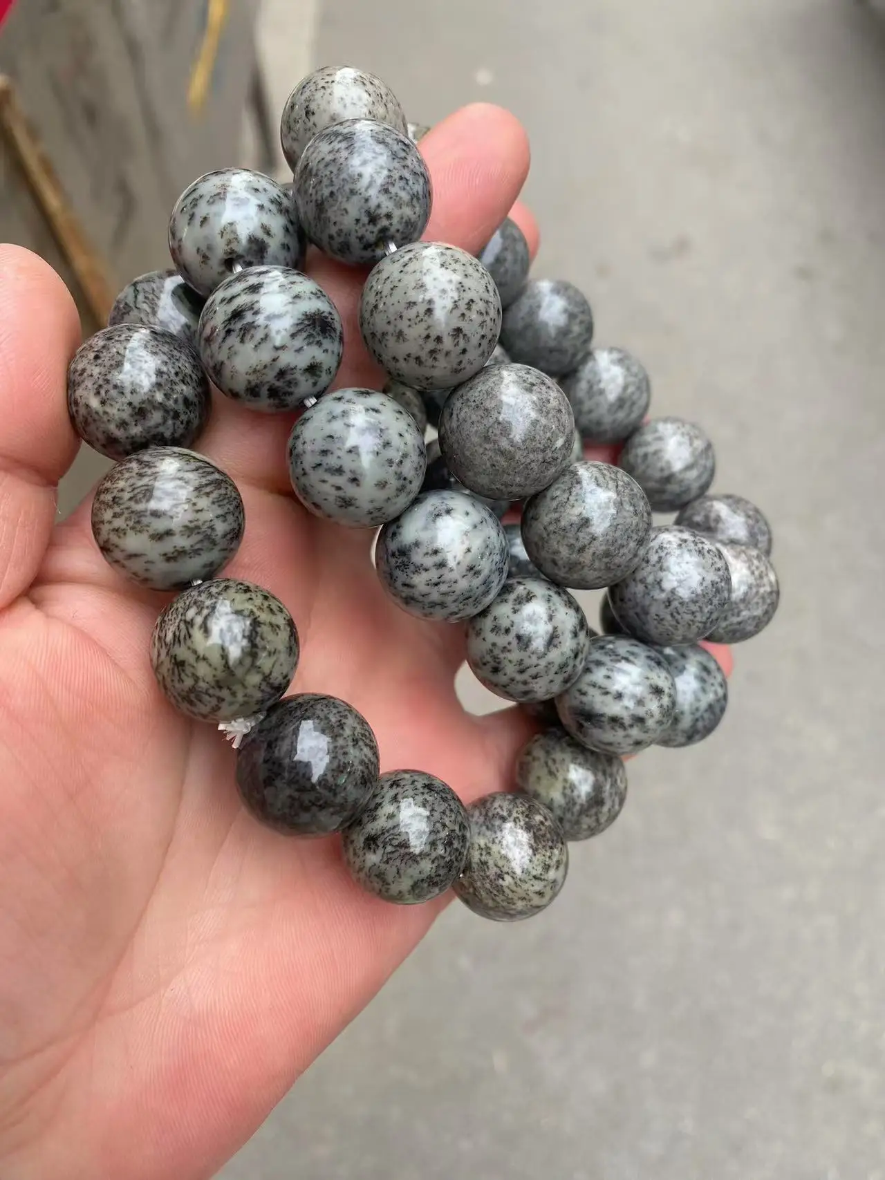 Rare Natural Hotan Jade Bead Bracelet, Certified - Image 4