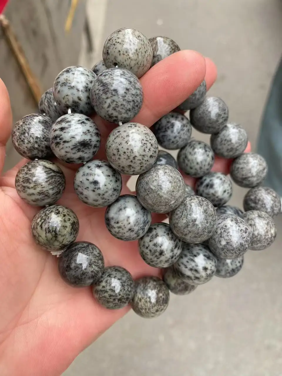 Rare Natural Hotan Jade Bead Bracelet, Certified - Image 5