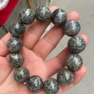 Rare Natural Hotan Jade Bead Bracelet, Certified - Image 6