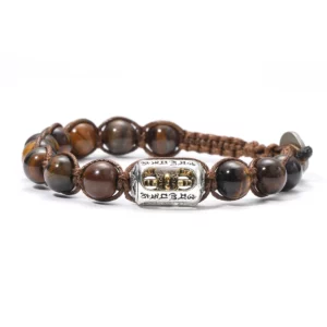 Natural Stone Red Sandalwood 8mm Prayer Beads Bracelet - Image 12