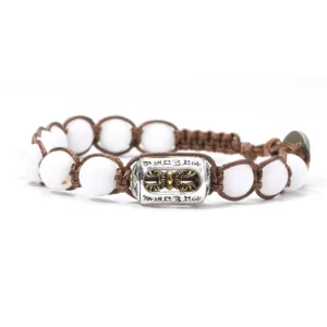 Natural Stone Red Sandalwood 8mm Prayer Beads Bracelet - Image 11