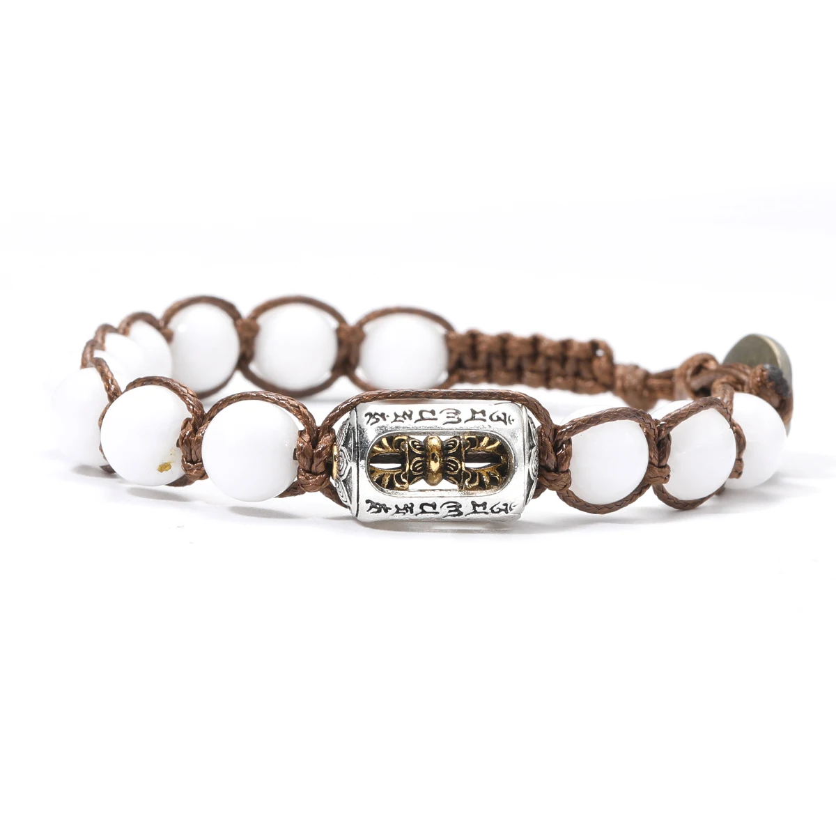 Natural Stone Red Sandalwood 8mm Prayer Beads Bracelet - Image 11