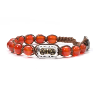 Natural Stone Red Sandalwood 8mm Prayer Beads Bracelet - Image 10