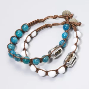 Natural Stone Red Sandalwood 8mm Prayer Beads Bracelet - Image 5