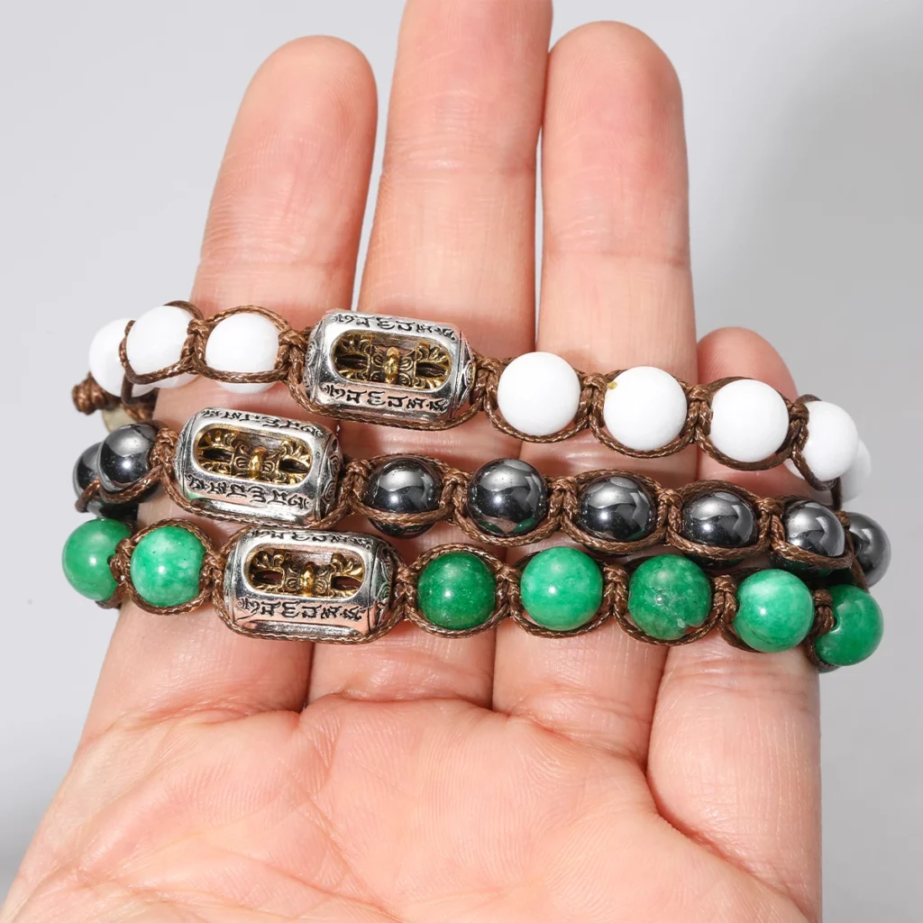 Natural Stone Red Sandalwood 8mm Prayer Beads Bracelet