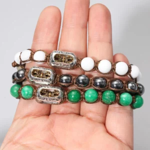 Natural Stone Red Sandalwood 8mm Prayer Beads Bracelet - Image 6