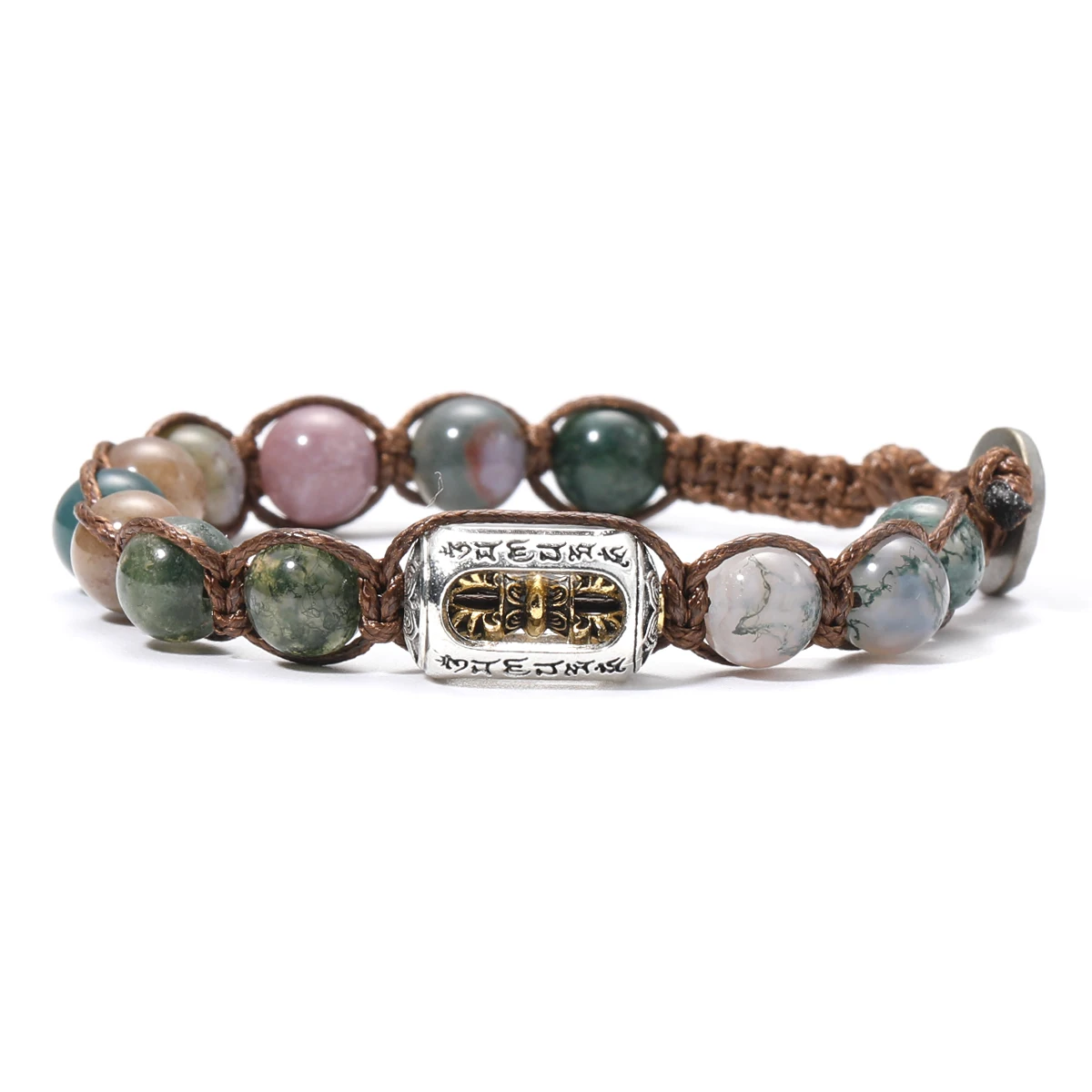 Natural Stone Red Sandalwood 8mm Prayer Beads Bracelet - Image 16